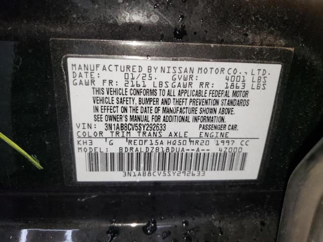 2025 NISSAN SENTRA SV 3N1AB8CV5SY292633