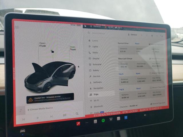 2021 TESLA MODEL 3 5YJ3E1EA7MF989069
