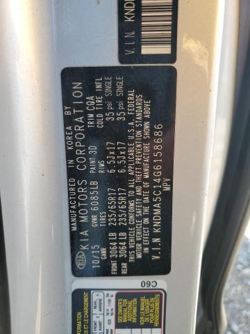 2016 KIA SEDONA L KNDMA5C14G6158686
