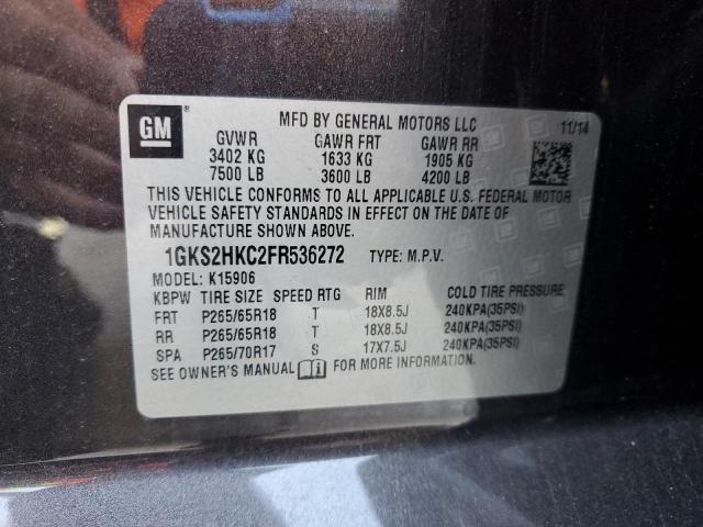 2015 GMC YUKON XL K 1GKS2HKC2FR536272