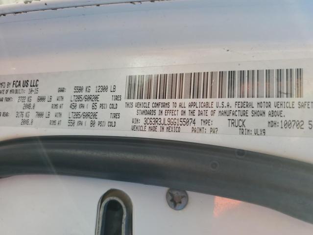 2016 RAM 3500 LARAMIE 3C63R3JL9GG155074