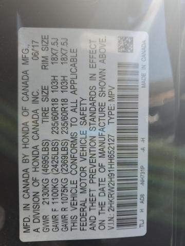 2017 HONDA CR-V TOURI 2HKRW2H91HH652127