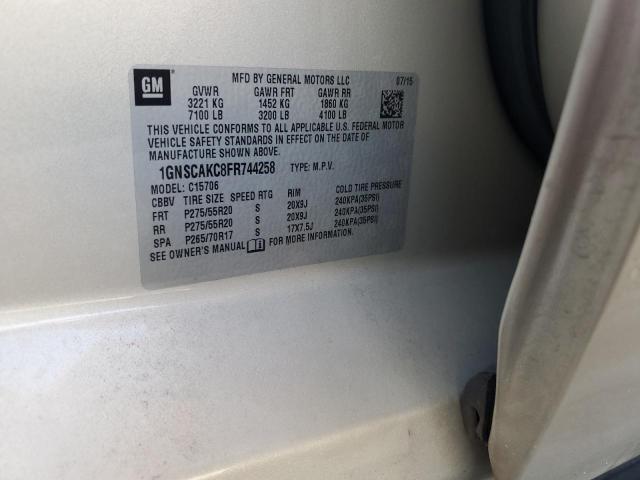 2015 CHEVROLET TAHOE C1500 LS 1GNSCAKC8FR744258