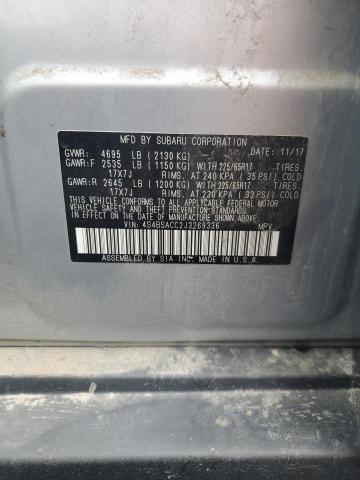 2018 SUBARU OUTBACK 2. 4S4BSACC2J3269336