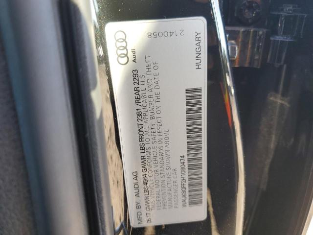 2017 AUDI A3 PRESTIG WAUK8GFF2H1080474