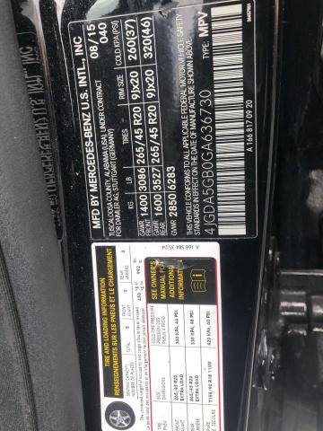 2016 MERCEDES-BENZ GLE 400 4M 4JGDA5GB0GA636730