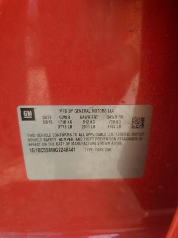 2016 CHEVROLET CRUZE LS - 1G1BC5SM8G7248441