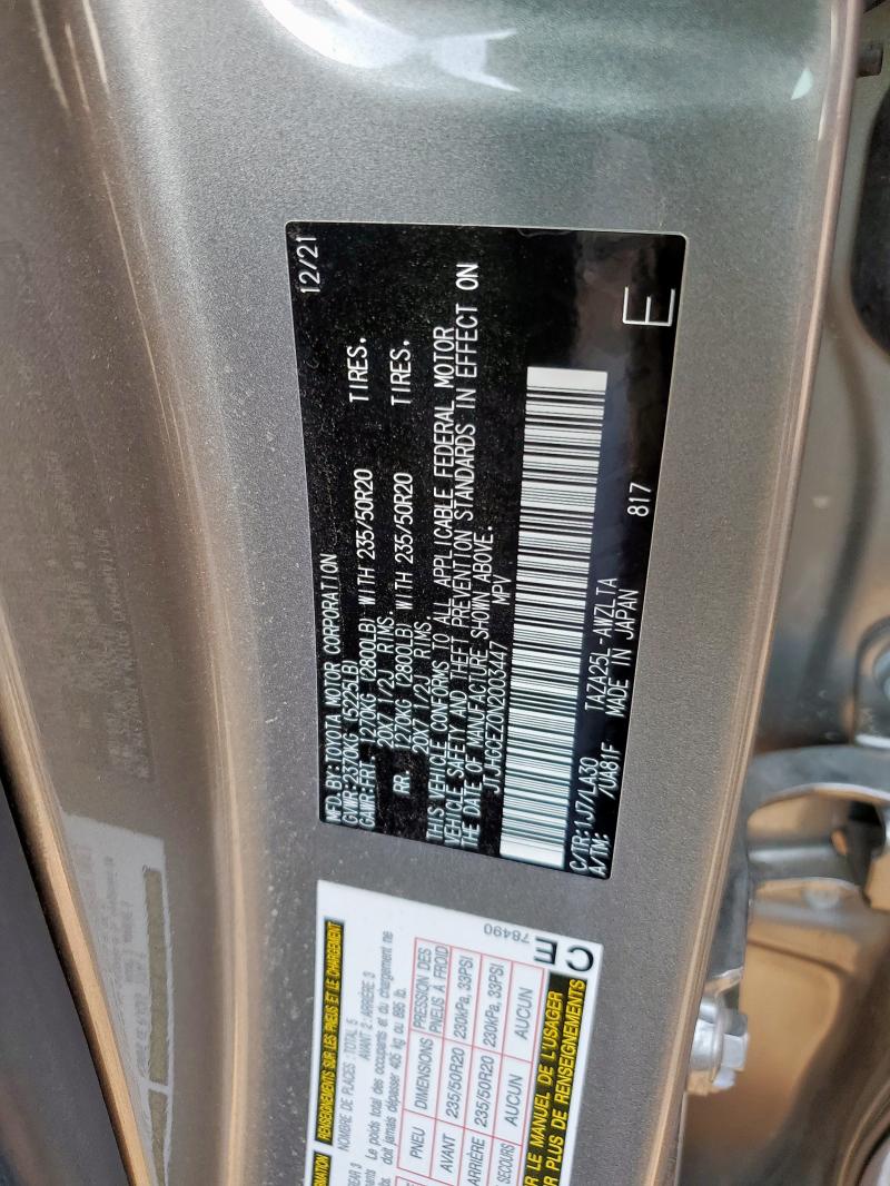 2022 LEXUS NX 350 JTJHGCEZ0N2003447