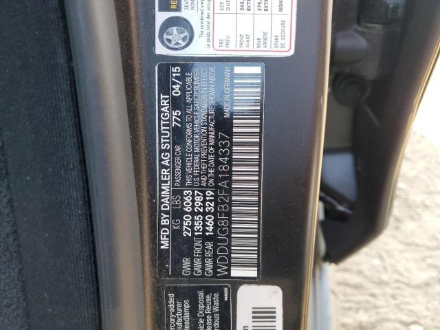 2015 MERCEDES-BENZ S 550 4MAT WDDUG8FB2FA184337