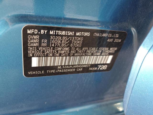 2024 MITSUBISHI MIRAGE ES ML32AUHJ4RH024877