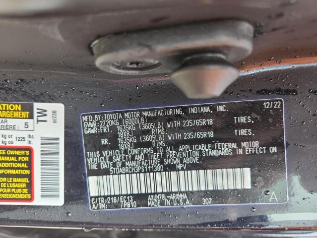 2023 TOYOTA HIGHLANDER - 5TDABRCH3PS111380