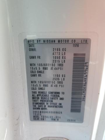 2017 NISSAN NV200 2.5S 3N6CM0KN6HK699629