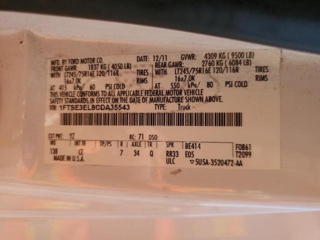 2012 FORD ECONOLINE #3302777928