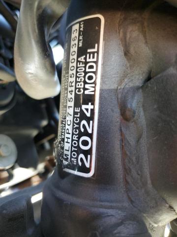 2024 HONDA CB500 F MLHPC7154R5000363