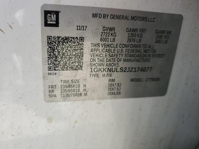 2018 GMC ACADIA SLT-1 1GKKNULS2JZ174877