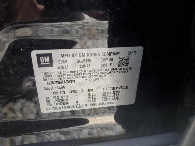 2020 CHEVROLET TRAX LS KL7CJKSB7LB038349