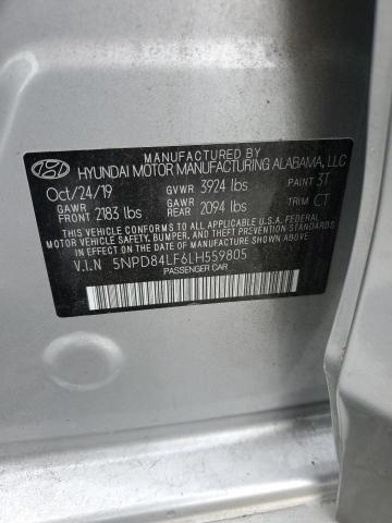 2020 HYUNDAI ELANTRA SE 5NPD84LF6LH559805