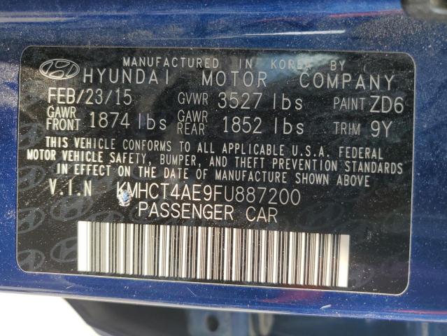 2015 HYUNDAI ACCENT GLS KMHCT4AE9FU887200