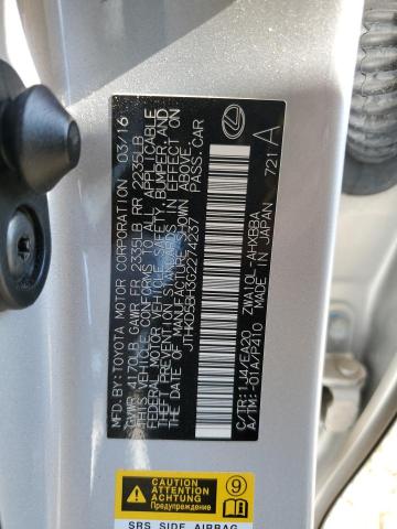 2016 LEXUS CT 200 JTHKD5BH3G2274237