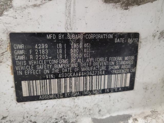 2017 SUBARU IMPREZA 4S3GKAA64H3617364