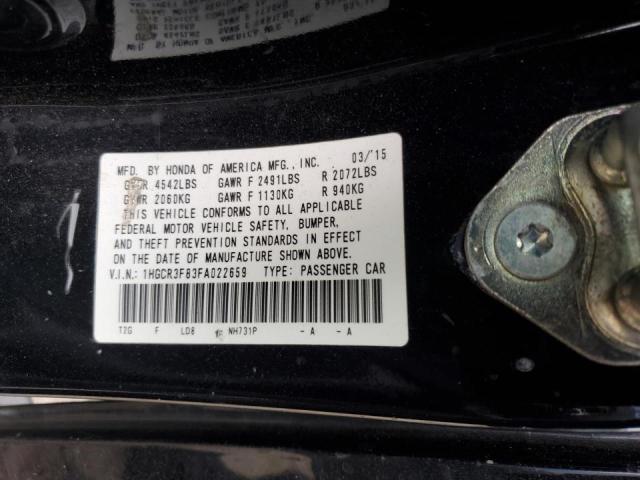 2015 HONDA ACCORD EXL 1HGCR3F83FA022659