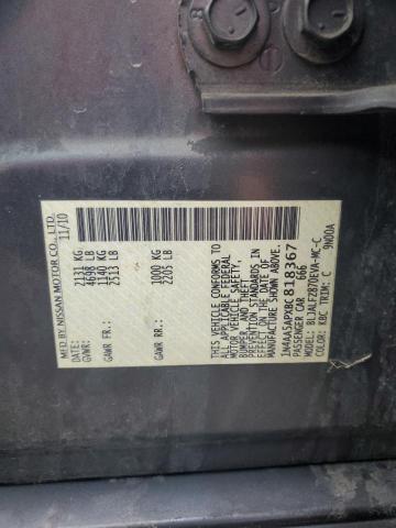 2011 NISSAN MAXIMA S - 1N4AA5APXBC818367