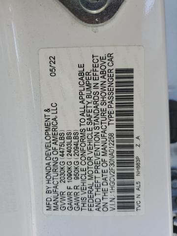 2022 HONDA ACCORD SPO 1HGCV2F30NA012258