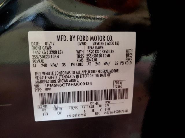 2017 FORD EXPLORER SPORT 1FM5K8GT5HGC09134