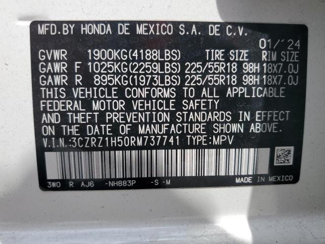 2024 HONDA HR-V SPORT 3CZRZ1H50RM737741