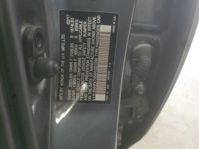 2017 HONDA CIVIC SHHFK7H54HU221299