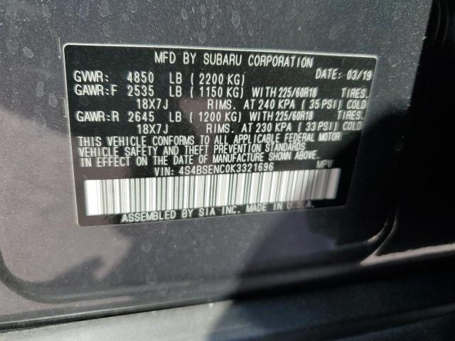 2019 SUBARU OUTBACK 3.6R LIMITED 4S4BSENC0K3321696