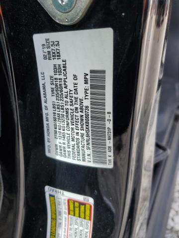 2019 HONDA ODYSSEY EX 5FNRL6H5XKB080736