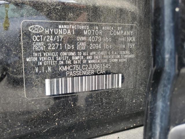 2018 HYUNDAI IONIQ SEL KMHC75LC2JU061545