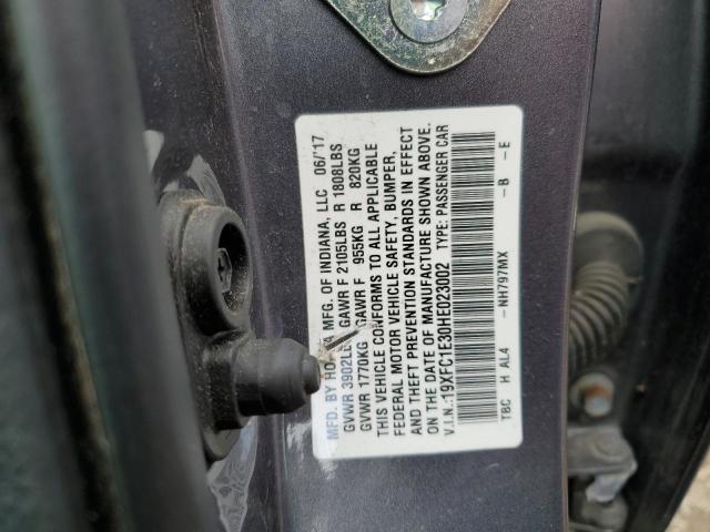 2017 HONDA CIVIC EX 19XFC1E30HE023002