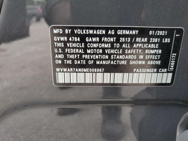 2021 VOLKSWAGEN ARTEON SE WVWAR7AN0ME006967