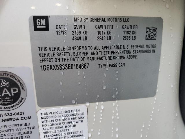 2014 CADILLAC CTS LUXURY - 1G6AX5S33E0154667