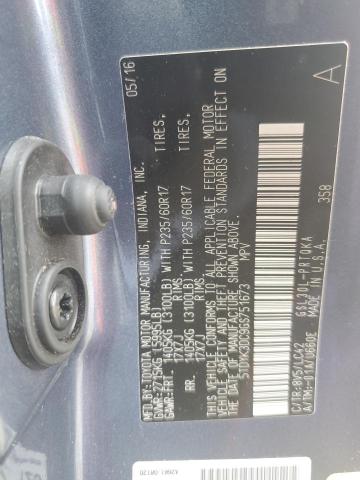 2016 TOYOTA SIENNA XLE - 5TDYK3DC9GS751673