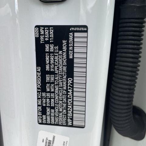2020 PORSCHE CAYENNE CO WP1BA2AY0LDA47790