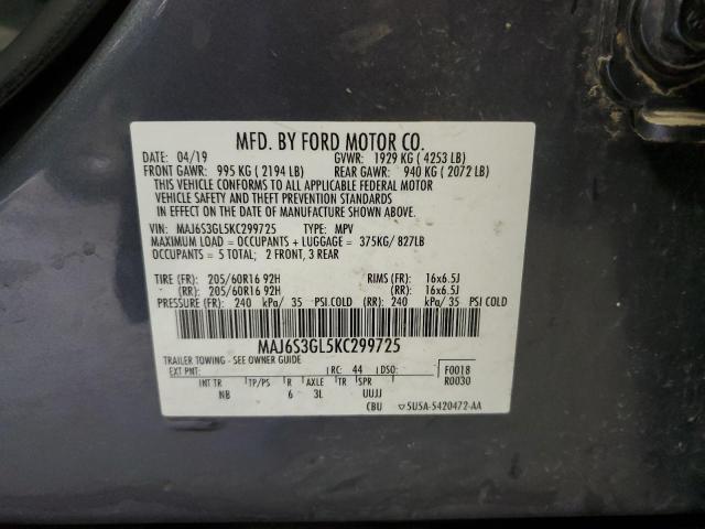 2019 FORD ECOSPORT S #3287560316