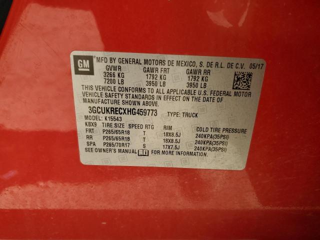 2017 CHEVROLET SILVERADO - 3GCUKRECXHG459773