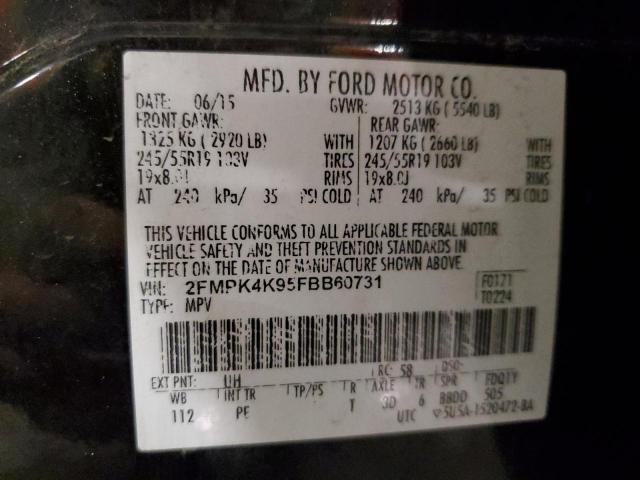 2015 FORD EDGE TITAN 2FMPK4K95FBB60731
