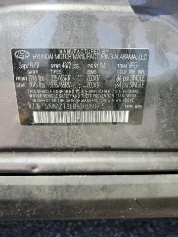 2018 HYUNDAI SANTA FE S 5NMZT3LB9JH080915