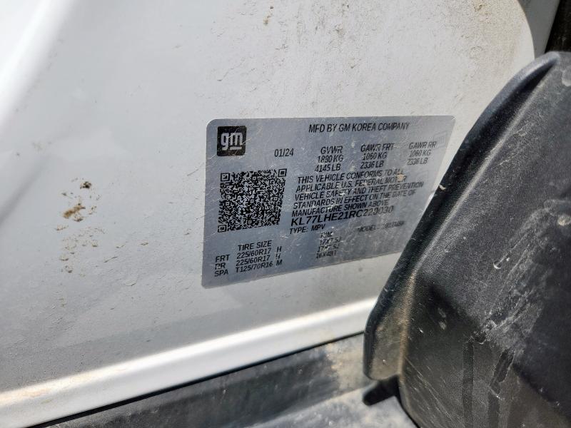 2024 CHEVROLET TRAX 1LT KL77LHE21RC220030