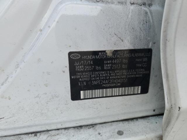 2015 HYUNDAI SONATA SE - 5NPE24AF2FH040151