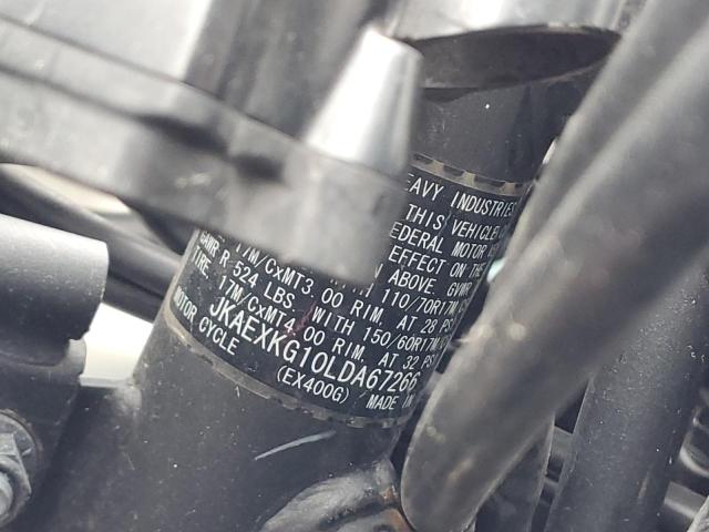 2020 KAWASAKI EX400 JKAEXKG10LDA67266