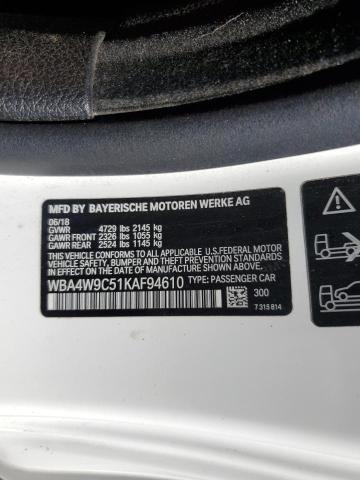 2019 BMW 440XI WBA4W9C51KAF94610