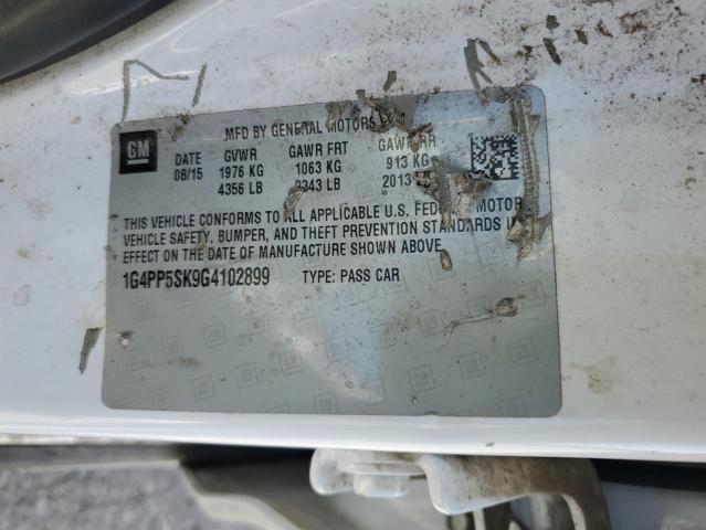 2016 BUICK VERANO 1G4PP5SK9G4102899