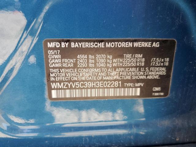 2017 MINI COOPER COU WMZYV5C39H3E02281