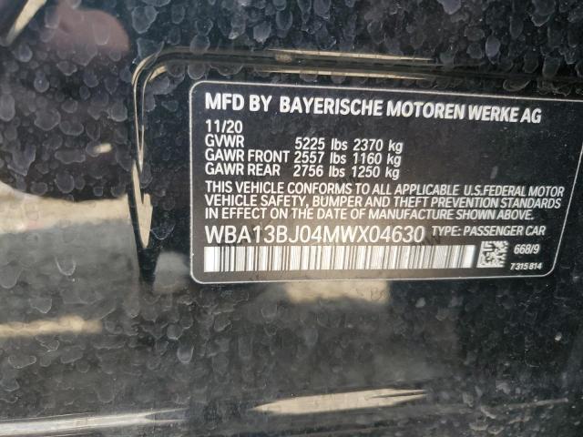 2021 BMW 530 XI WBA13BJ04MWX04630