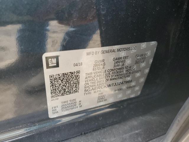 2018 BUICK ENCLAVE PR 5GAERCKW7JJ247964